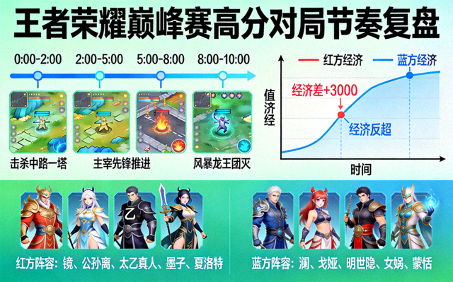 王者荣耀巅峰赛高分对局节奏复盘配图